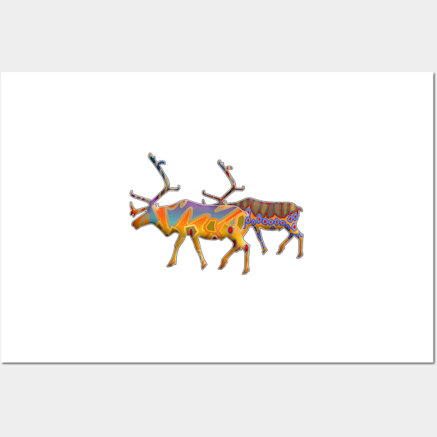 Raindeer V Wall Art by MikaelJenei